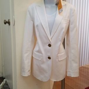 New with tag Tory Burch white blazer s6